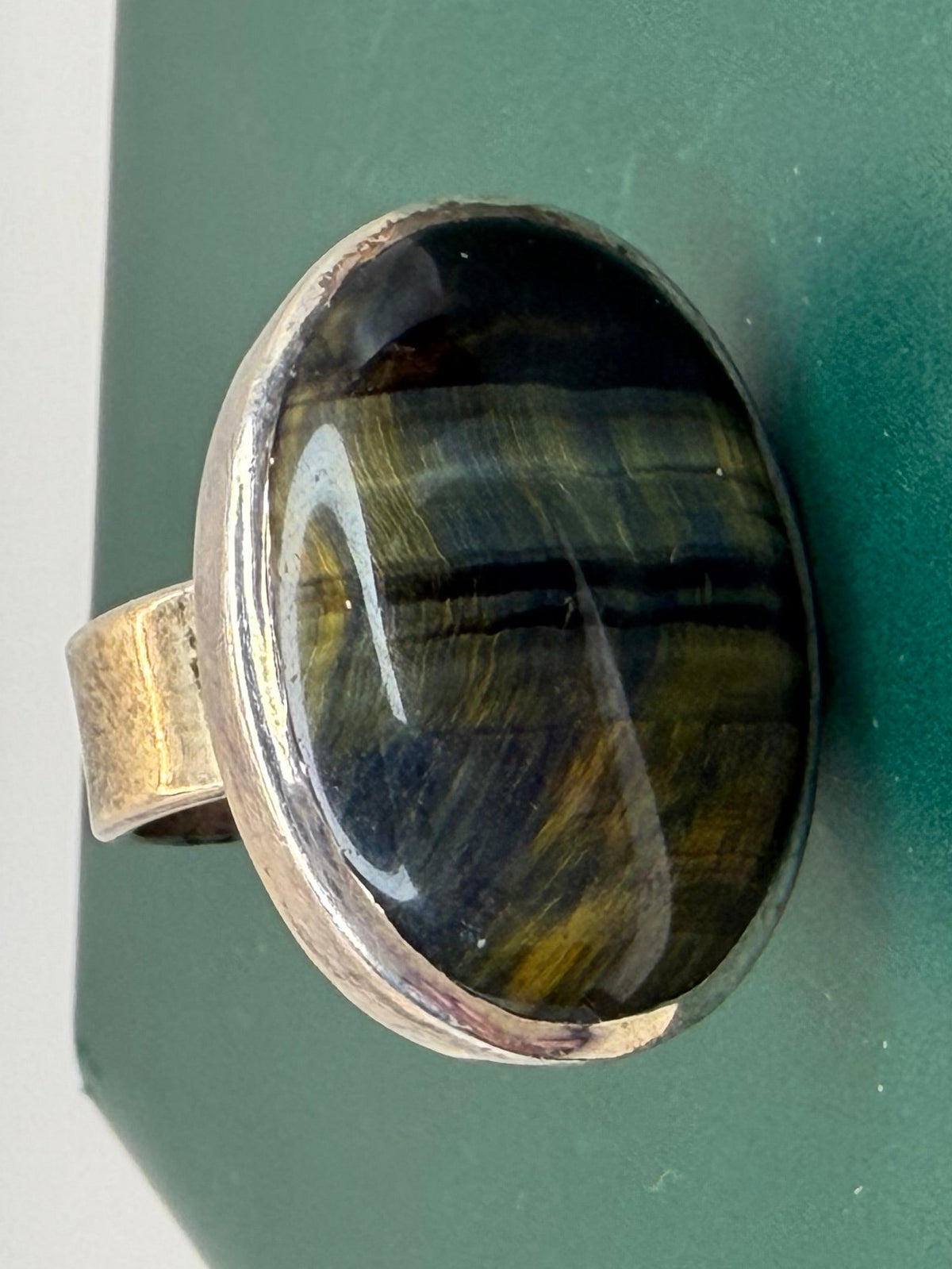 .925 Blue Tigers Eye Ring (8)