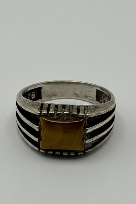 .925 Tigers Eye Size 10