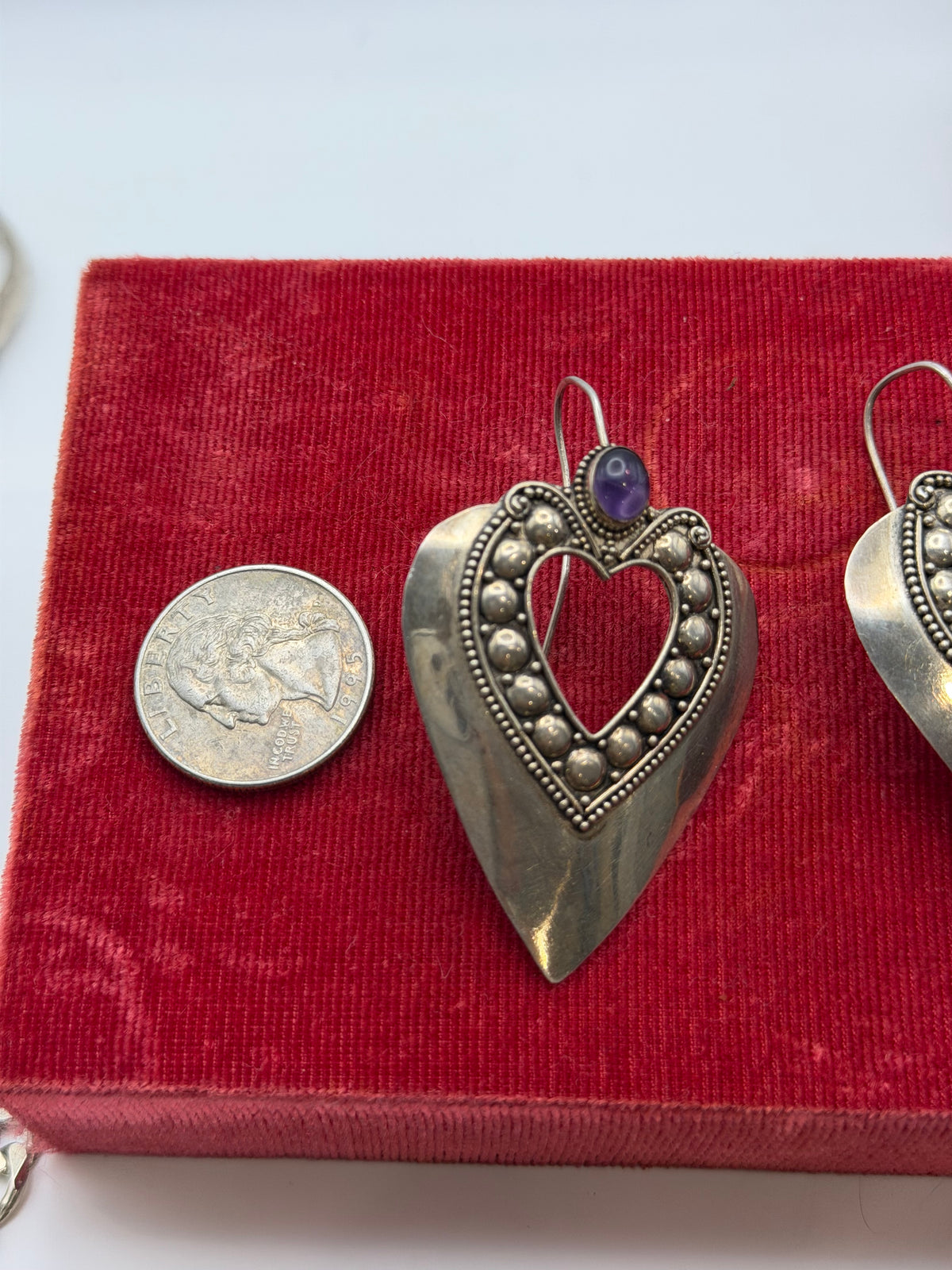 .925 Amethyst Earring