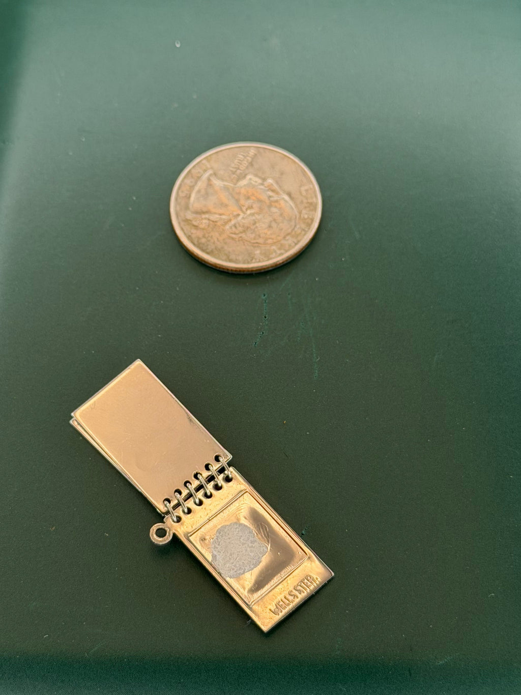 .925 Steno Pad Charm