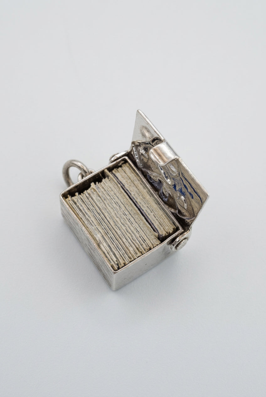 .925 Vintage Card Box Charm
