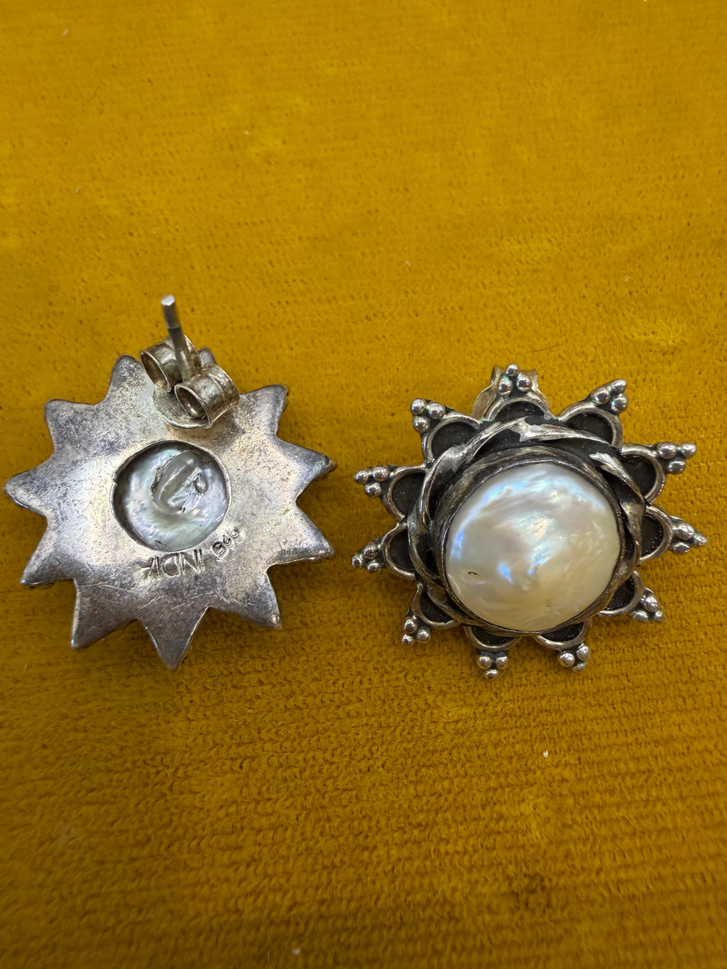 .925 Sun Earring