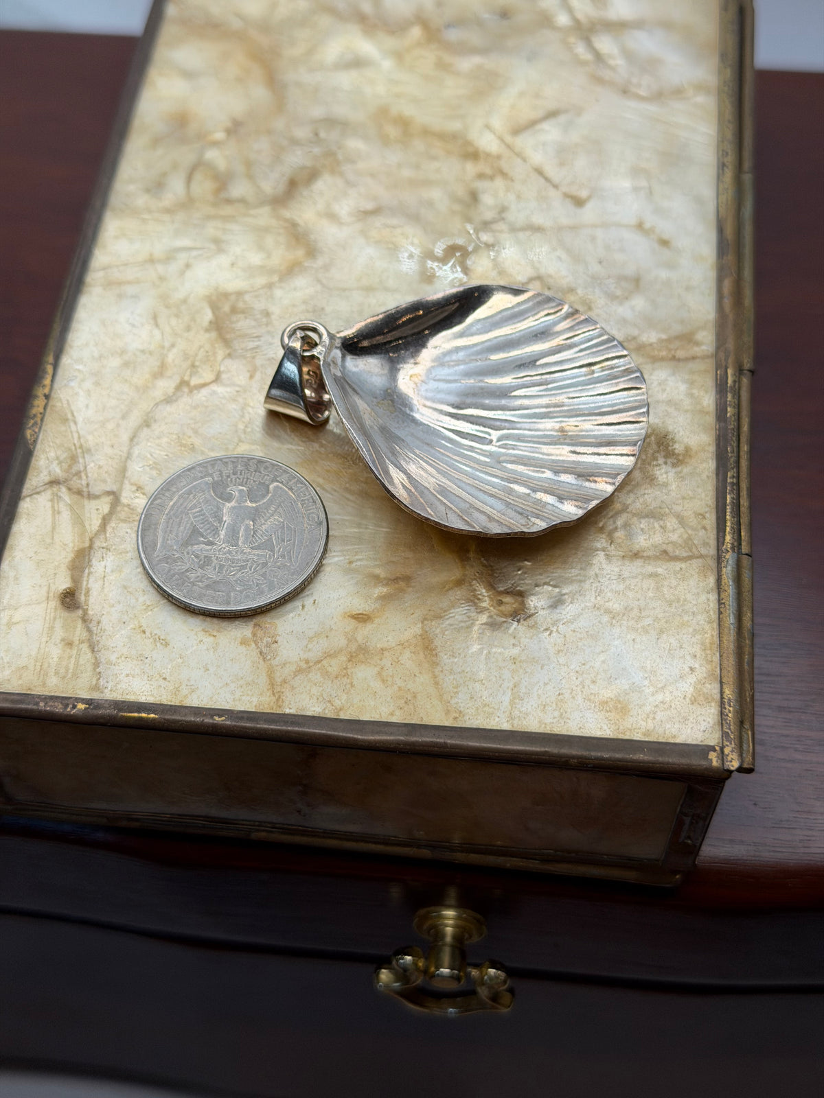 .925 Scallop Pendant