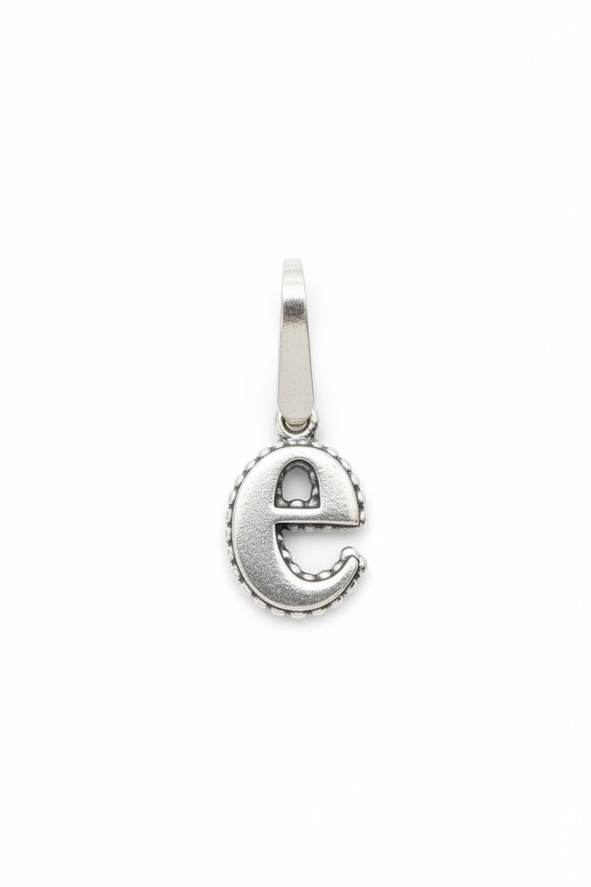 .925 Caviar “e” Charm