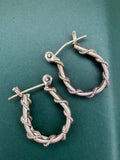 .925 Braided Earring