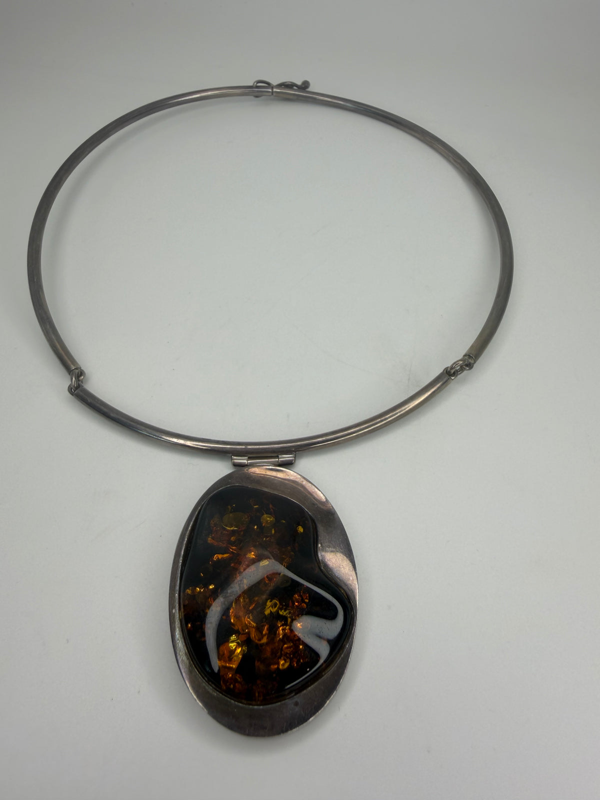 .925 Baltic Amber Collar Necklace