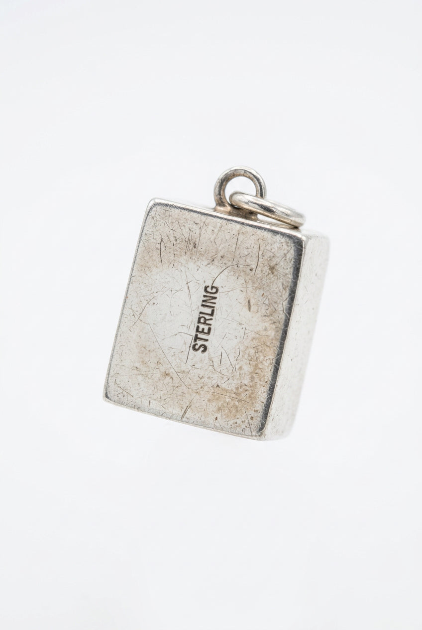 .925 Vintage Card Box Charm
