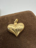 14k Puff Heart Pendant