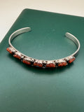 .925 Red Coral Cuff