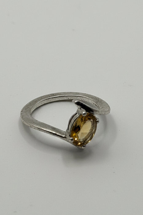 .925 Citrine Ring Size 3