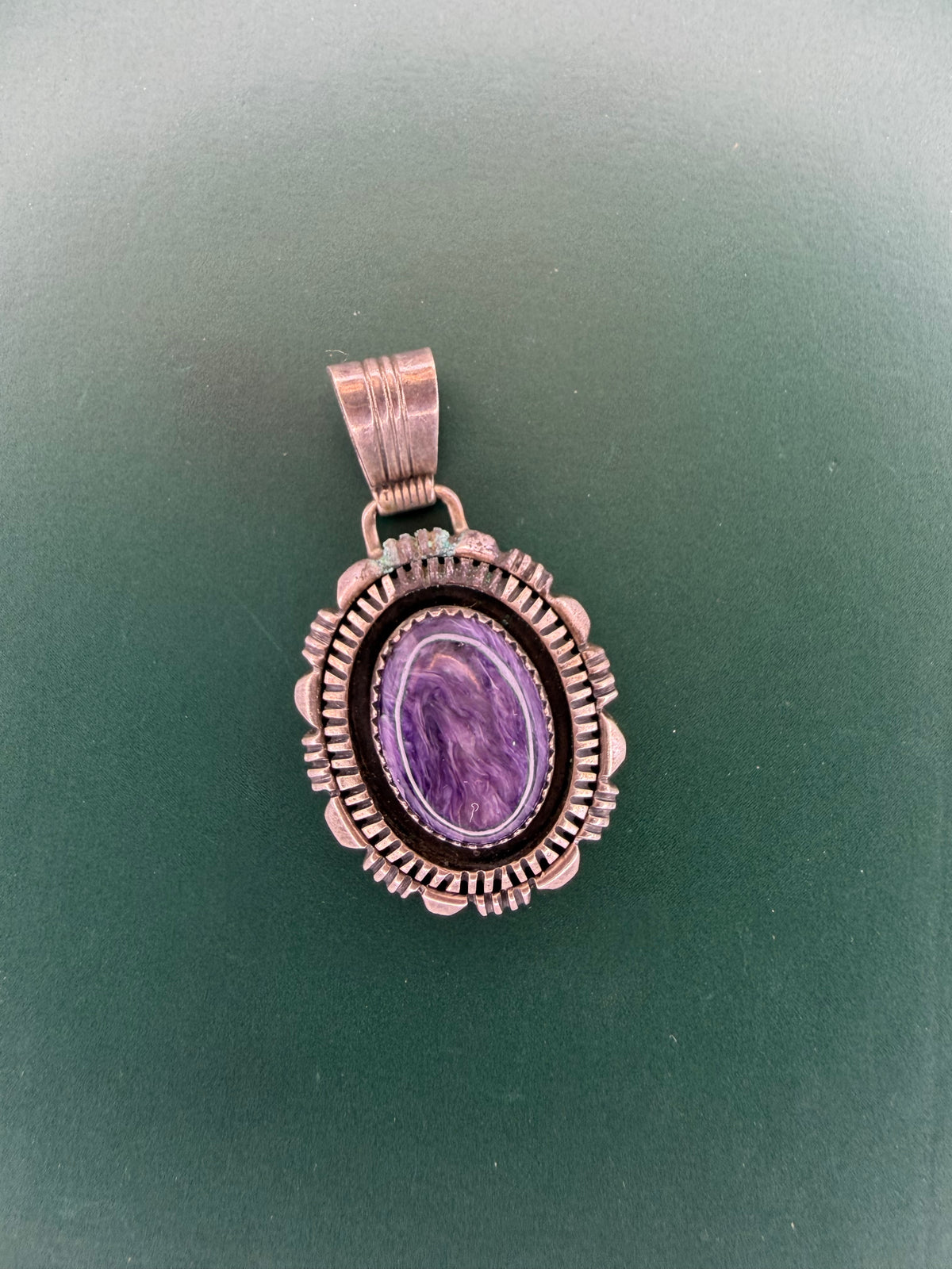 .925 Purple Stone Pendant