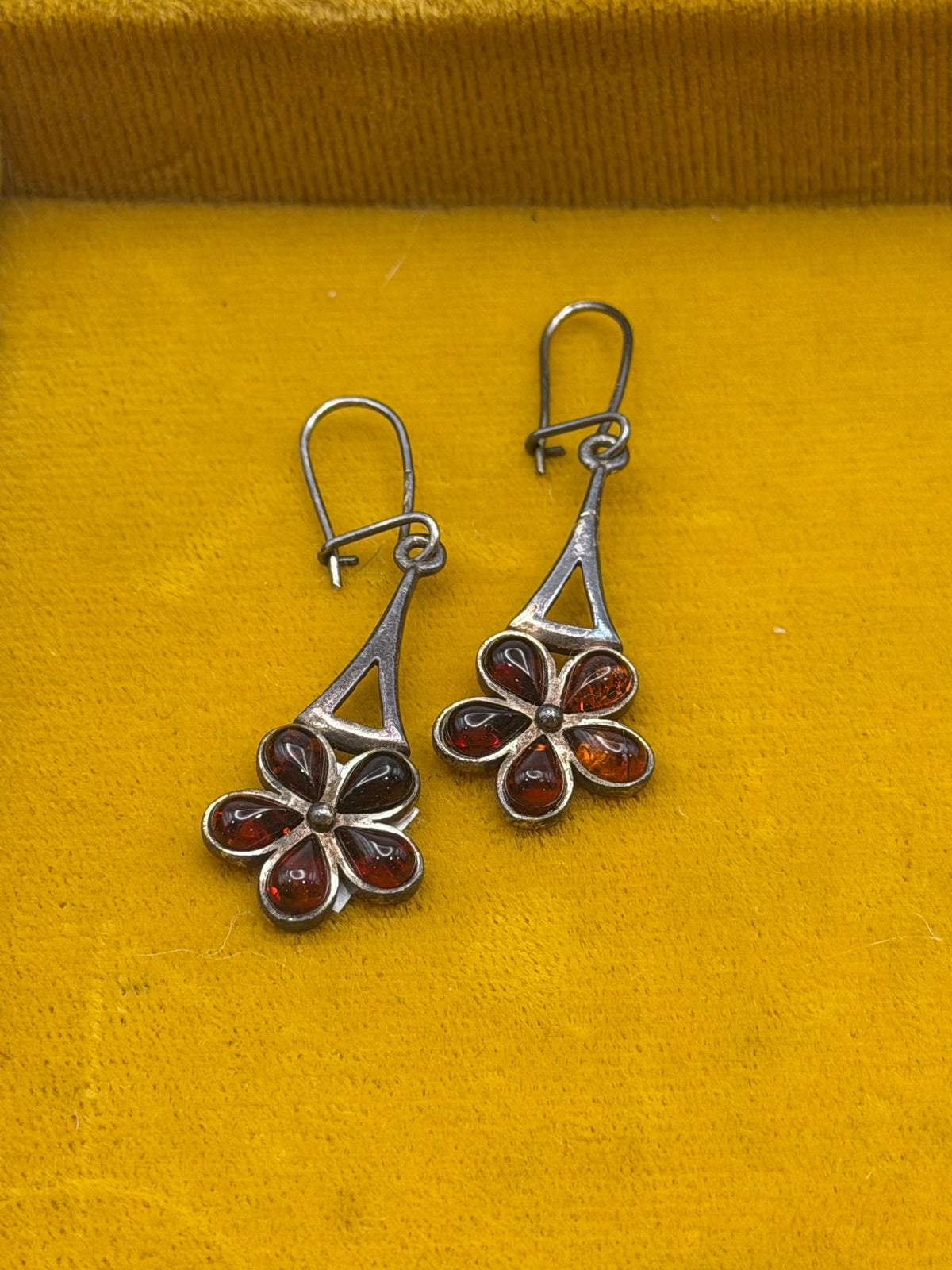 .925 Amber Earring