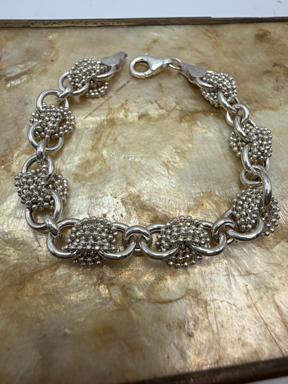 .925 Bead Bracelet (6.75)