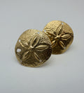 14k Gold Sanddollar Studs