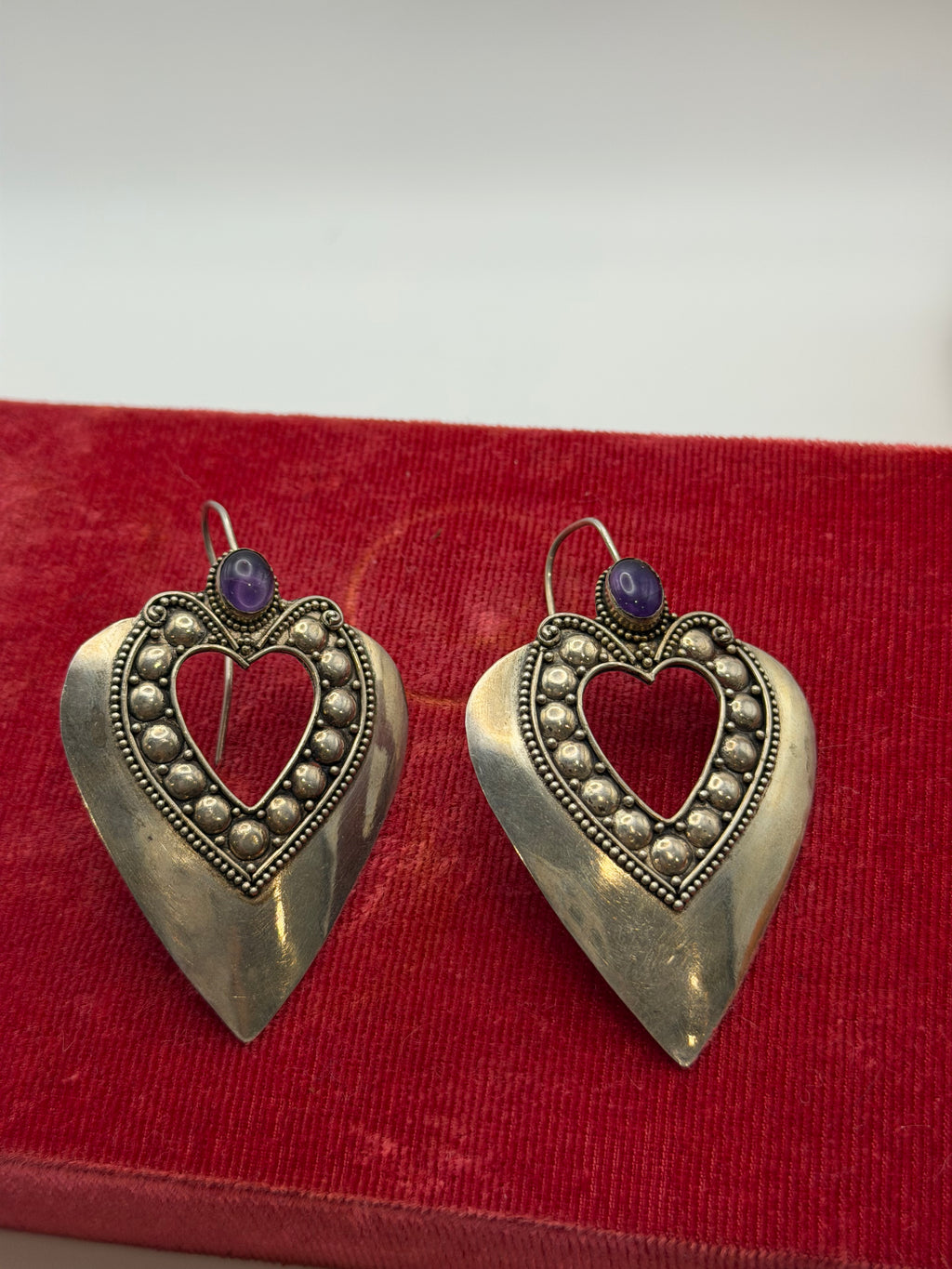 .925 Amethyst Earring