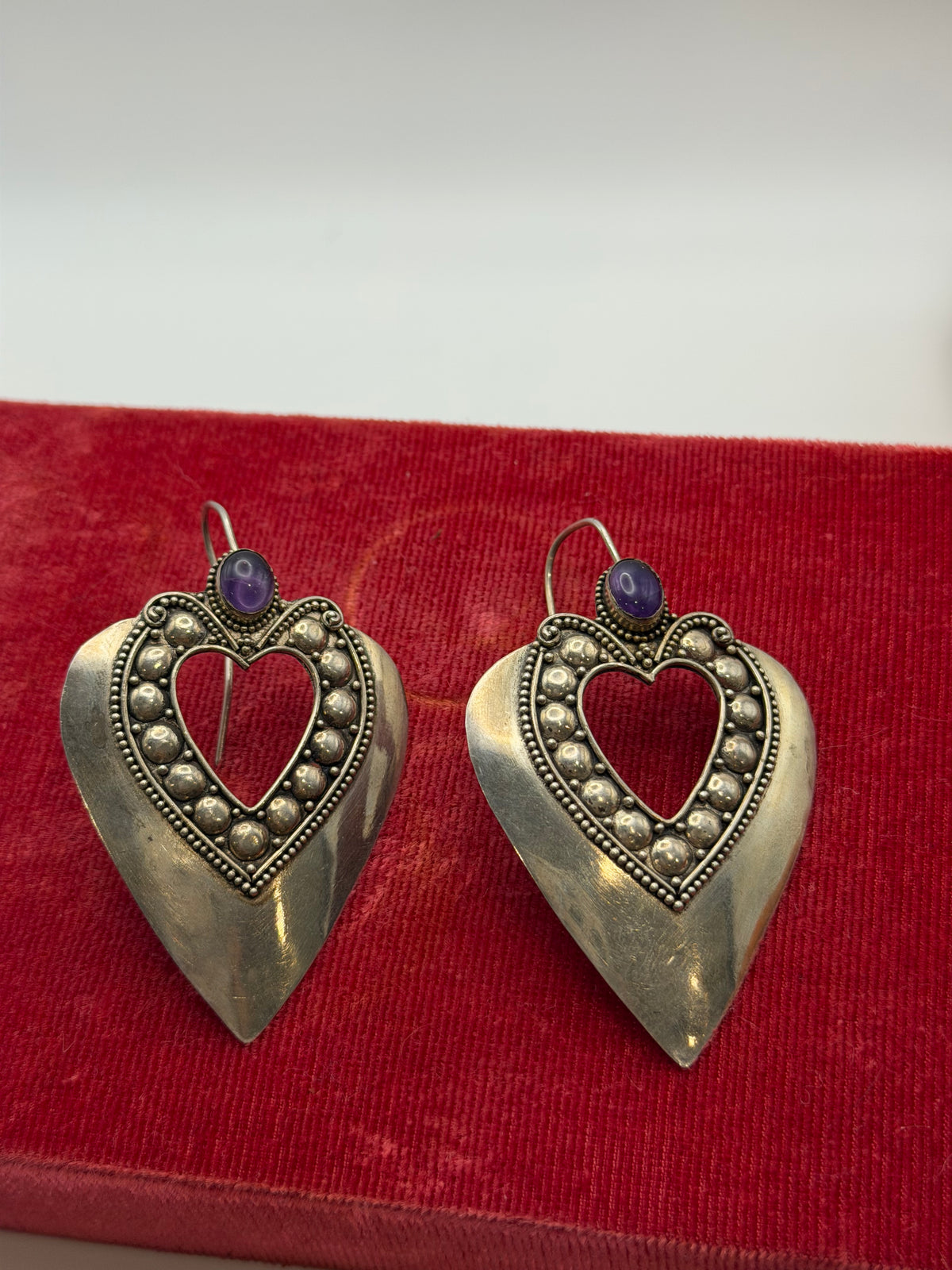 .925 Amethyst Earring
