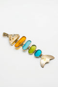 .925 Seaglass Fish Pendant