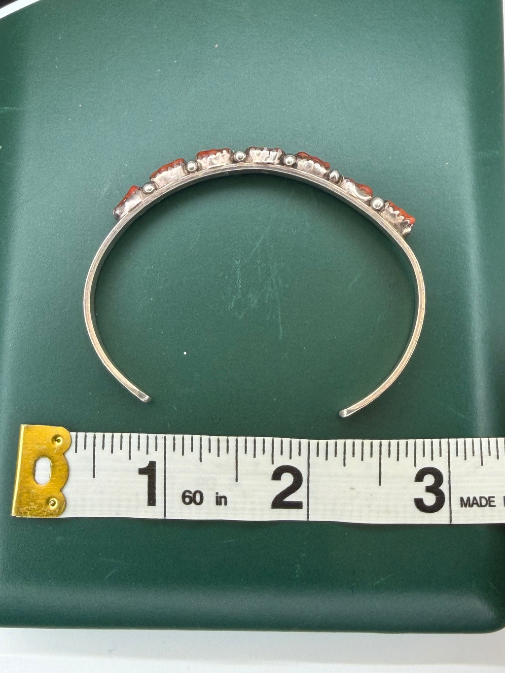 .925 Red Coral Cuff