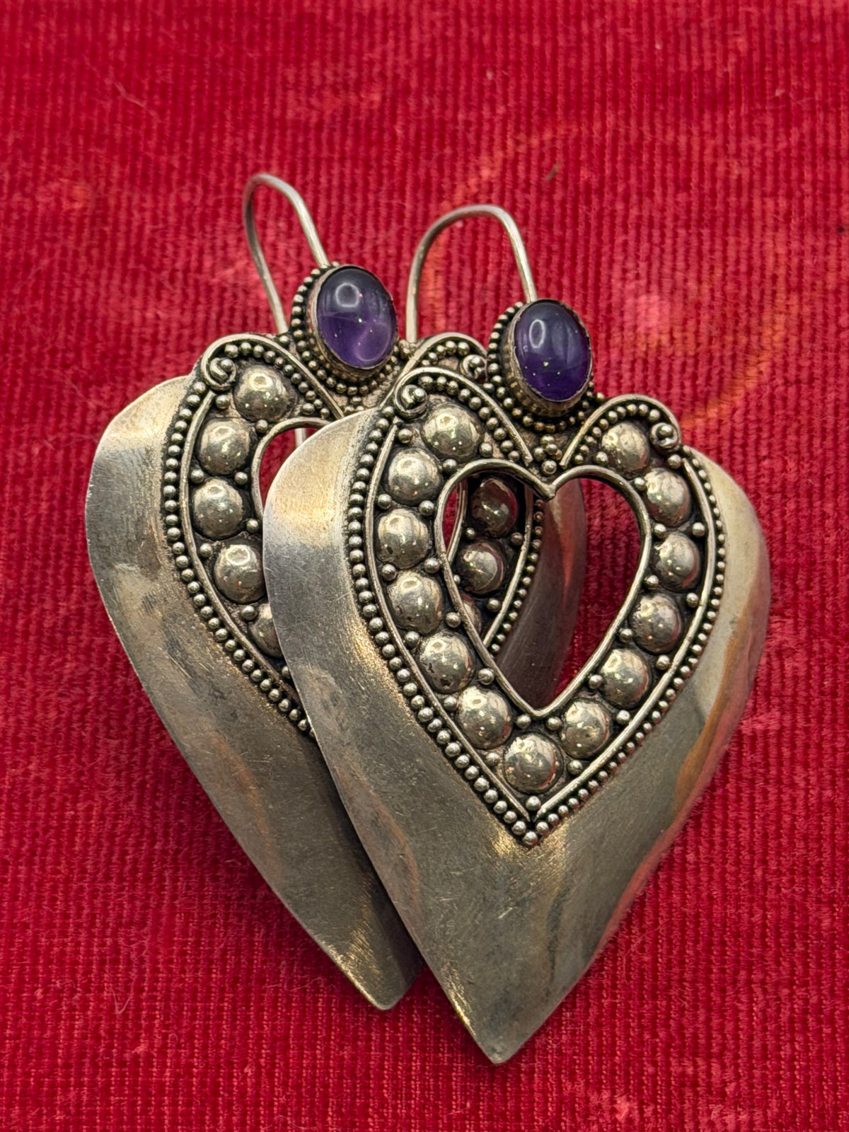 .925 Amethyst Earring