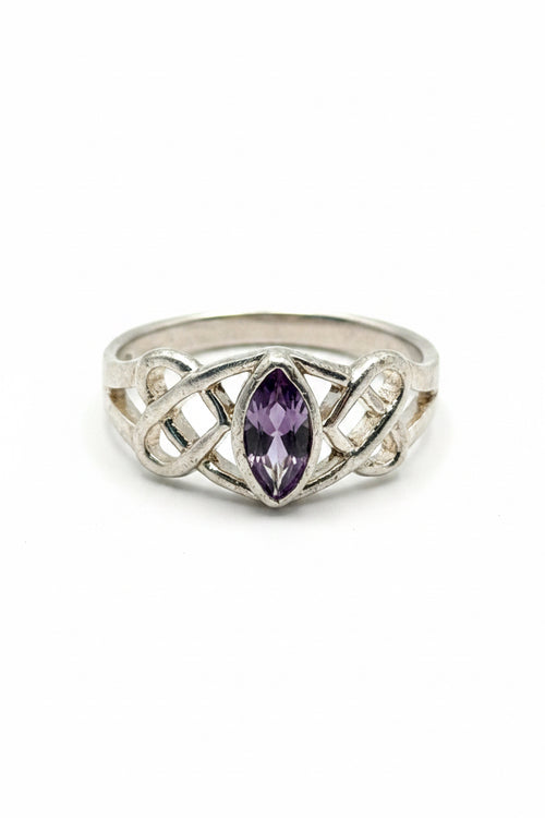 .925 Amethyst Ring Size 9