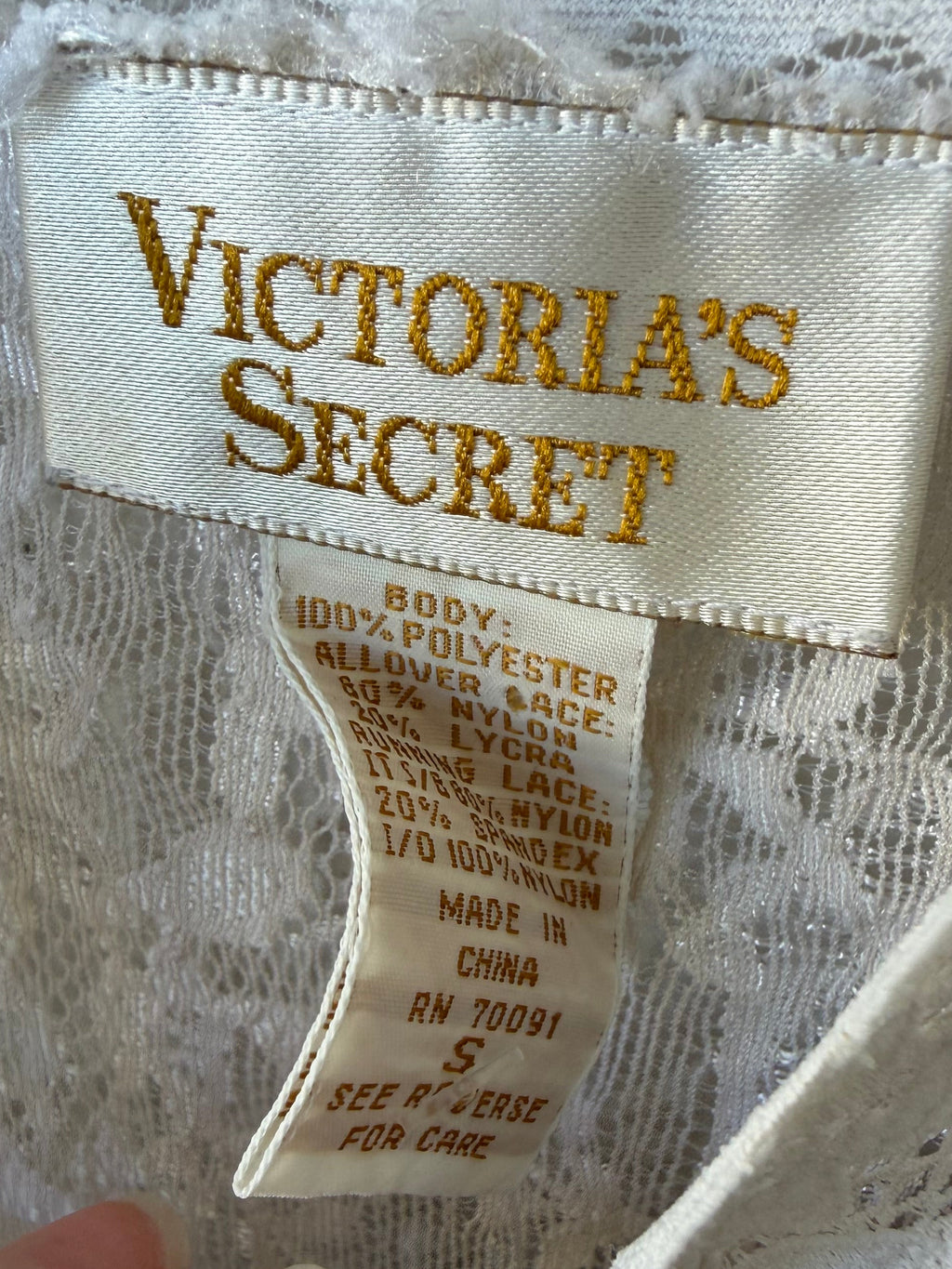 Victorias Secret Gold Label Slip (S)
