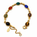 12k GF Scarab Stone Bracelet