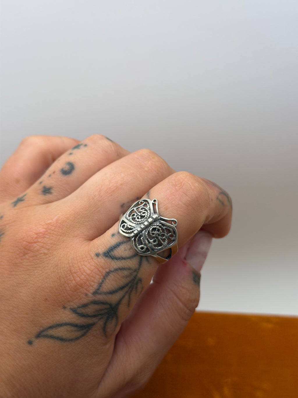 .925 Butterfly Ring
