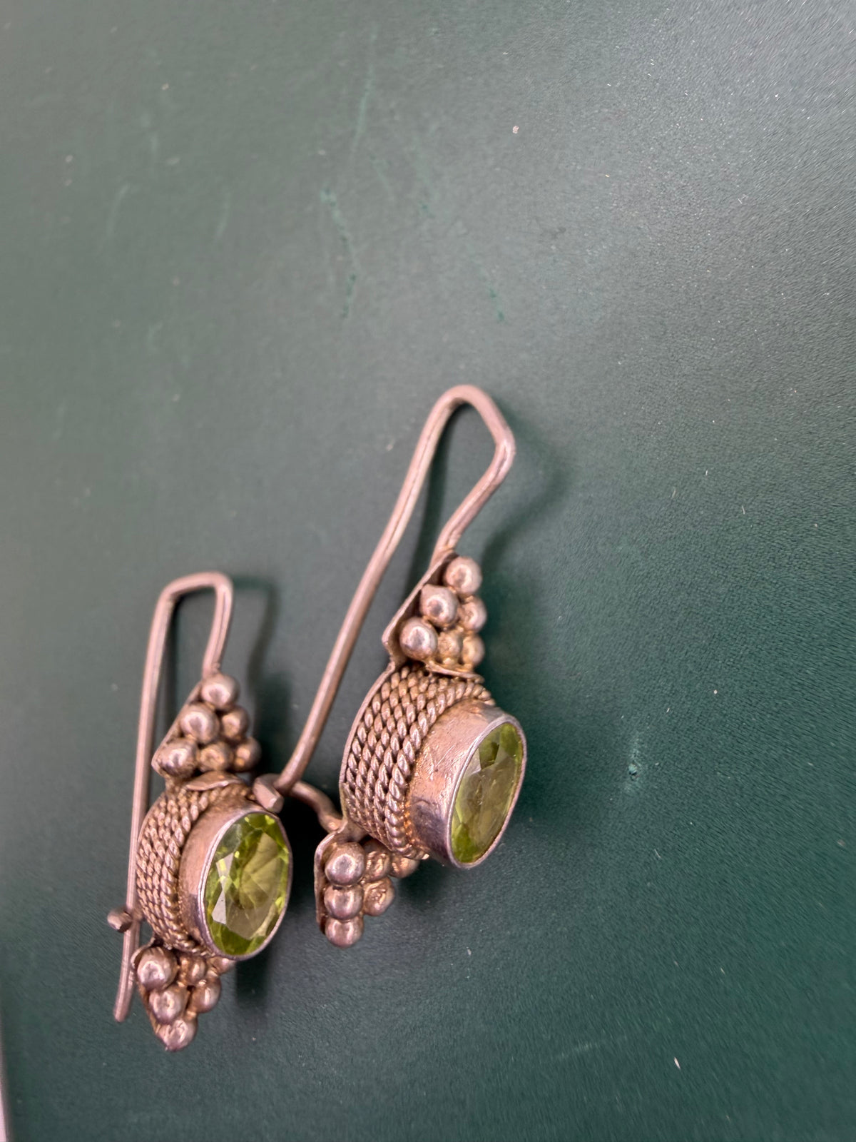 .925 Peridot Earring