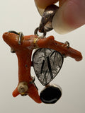 .925 Raw Coral Pendant