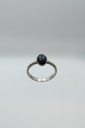 .925 snowflake obsidian size 7