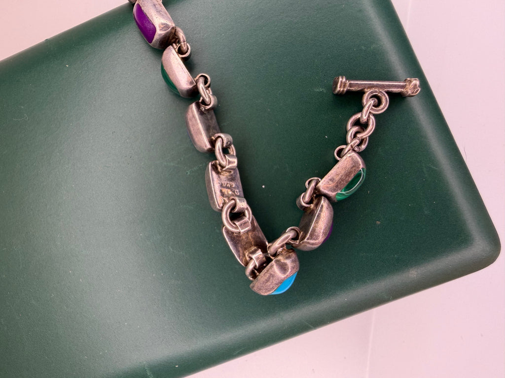 .925 Stone Inlay Bracelet