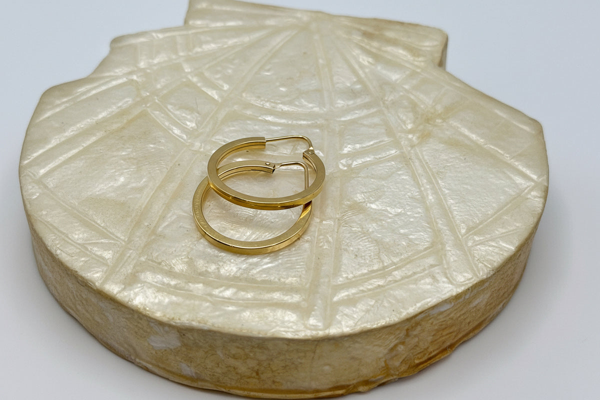 14k Hoops