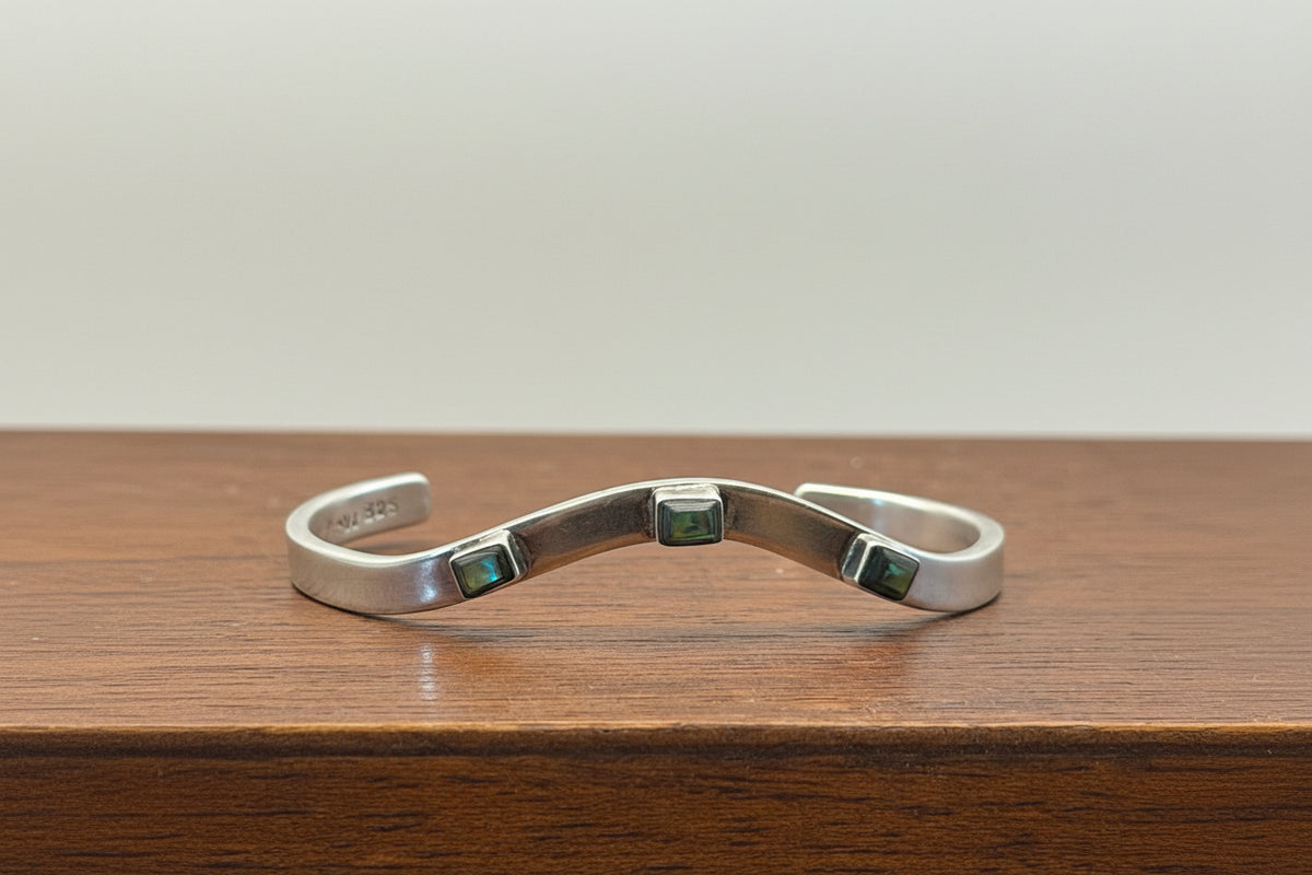 .925 Abalone Cuff