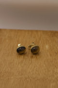 14k Gold Tigers Eye Studs