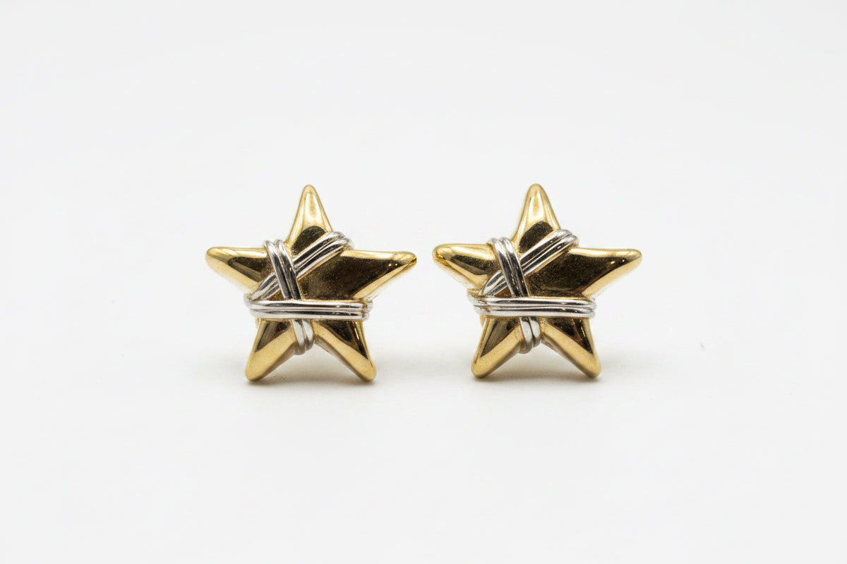 14k Gold Star Earrings