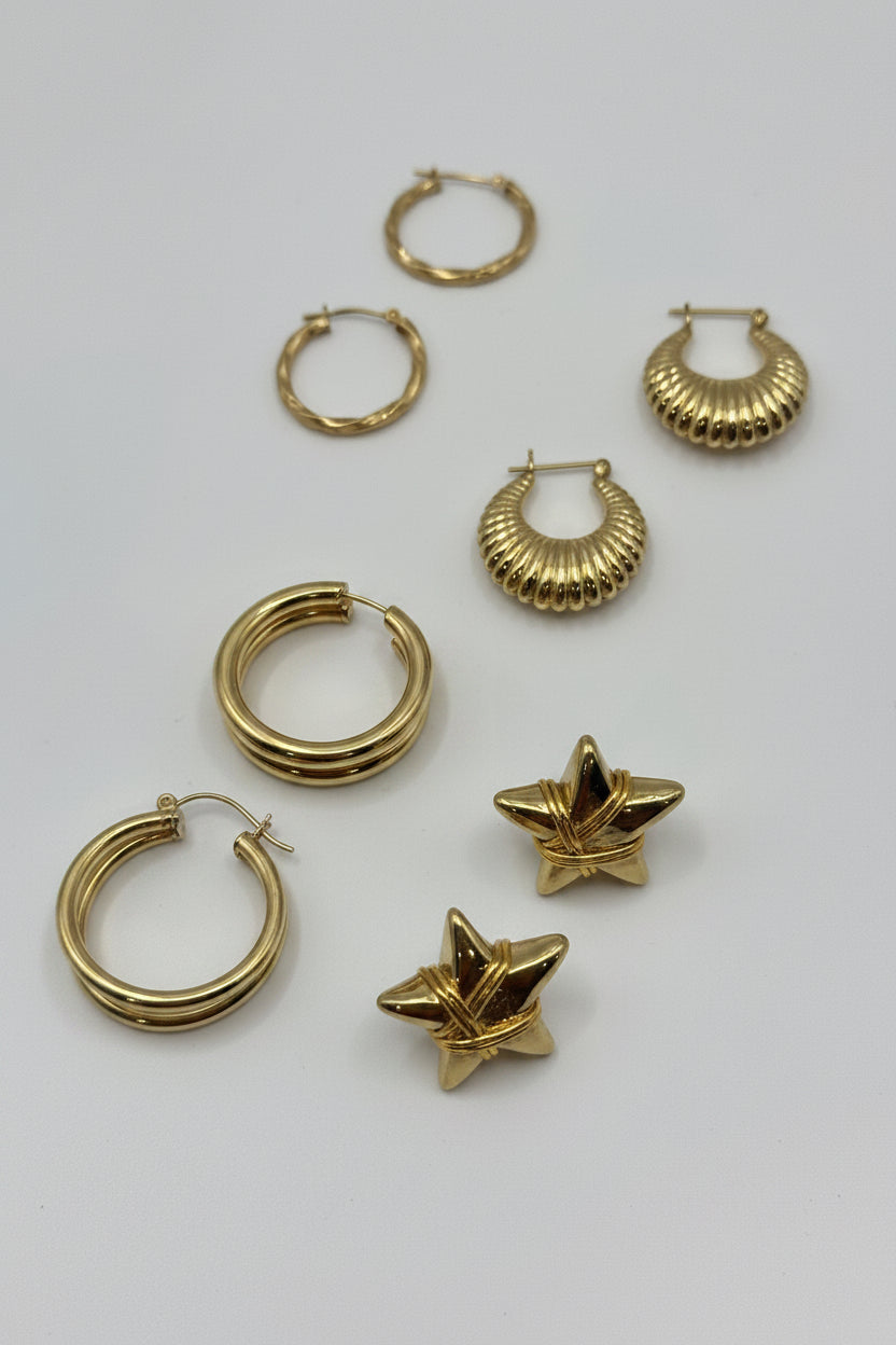 14k Gold Shrimp Earring