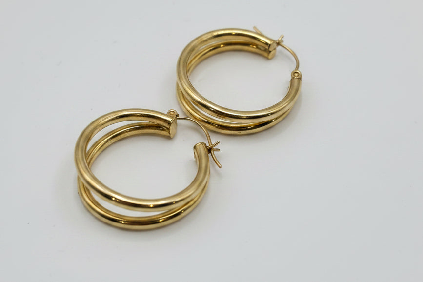 14k Gold Loops