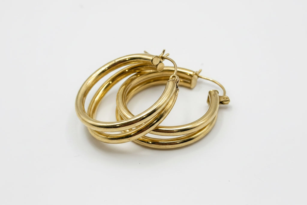 14k Gold Loops