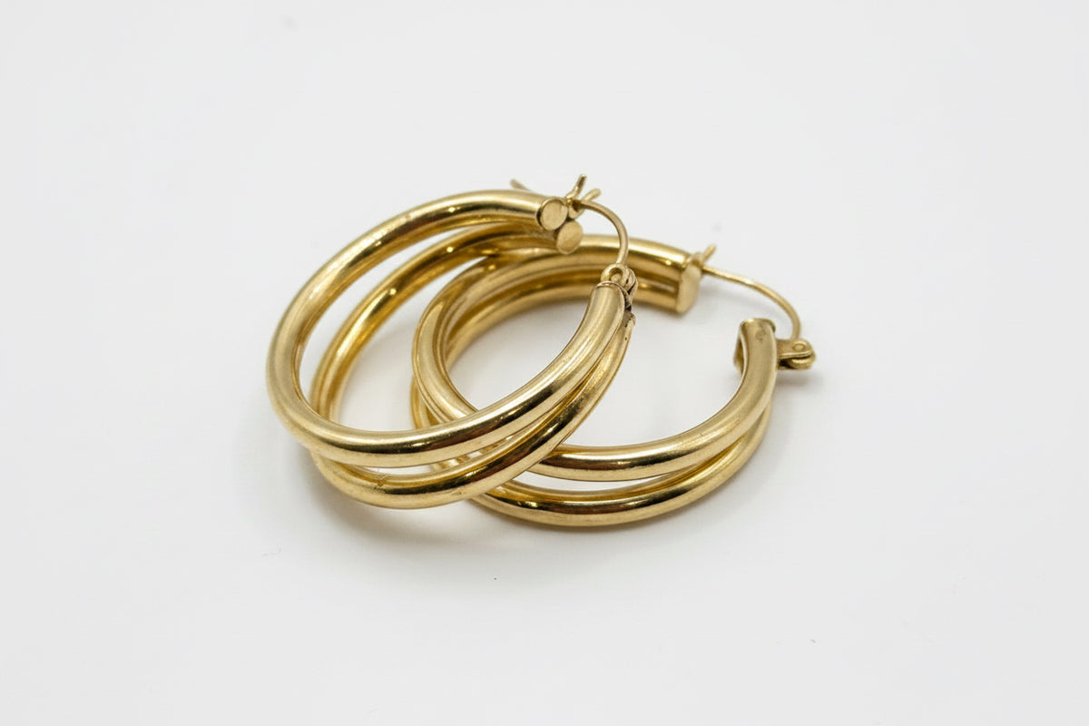 14k Gold Loops
