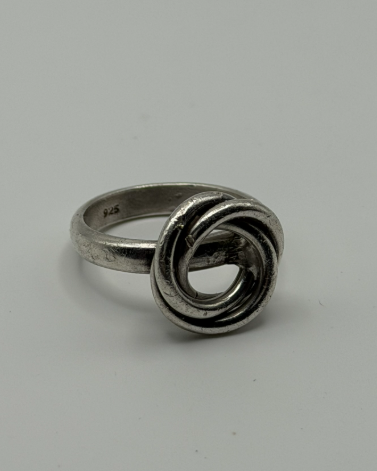 .925 Swirl Ring Size 8.5