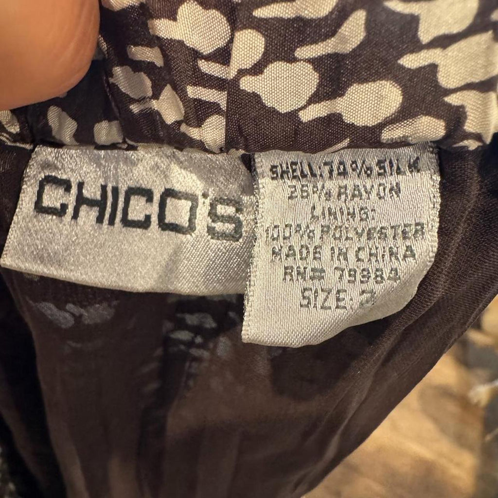 Chico's Women's Brown and Multi Skirt
